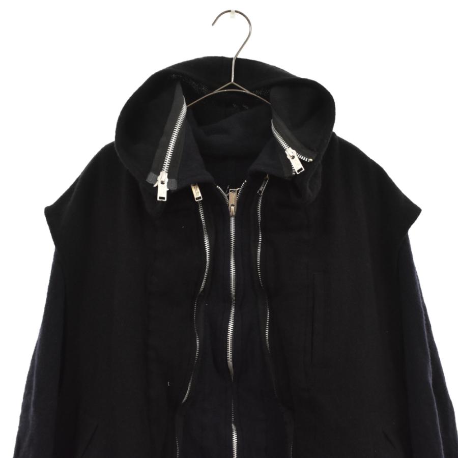 UNDERCOVER アンダーカバー 21AW 縮絨レイヤードブルゾン フード UNDERCOVER アンダーカバー 21AW 縮絨レイヤードブルゾン フード