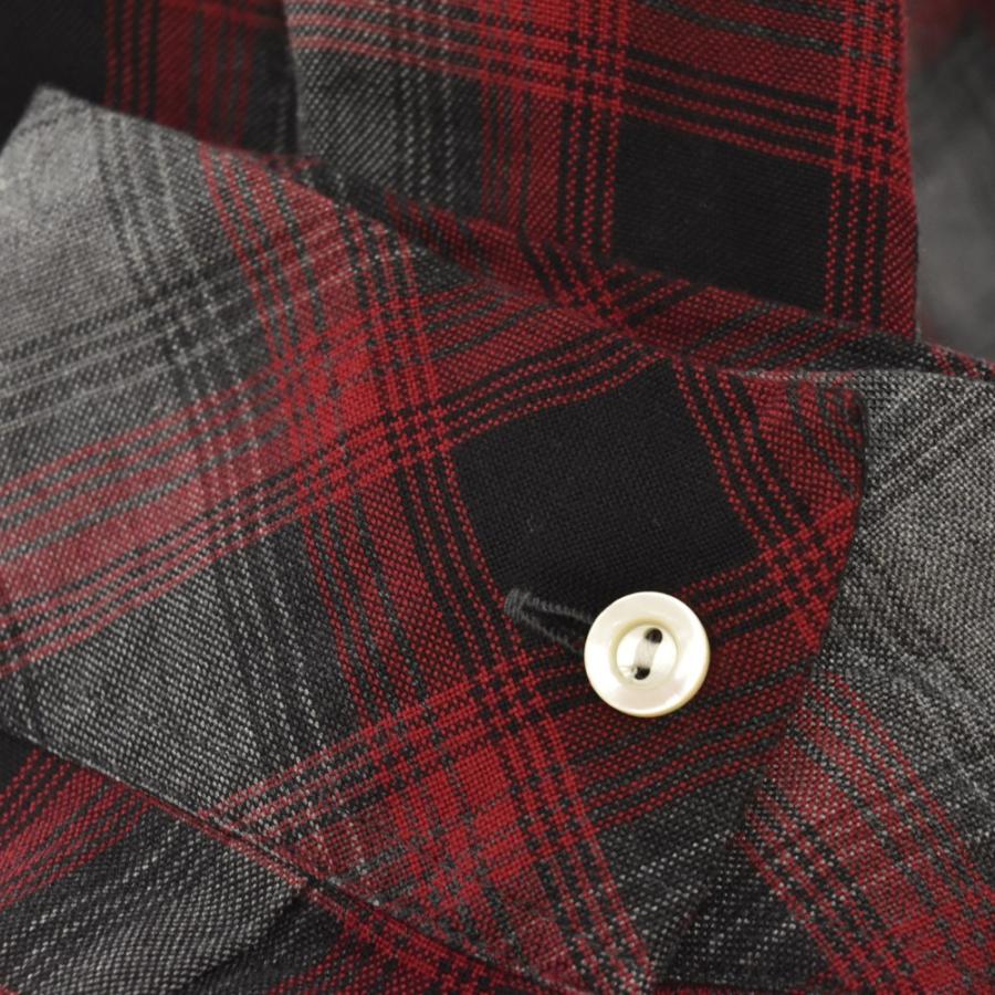 ナンバーナイン ハイスト期 05aw レーヨン チェック シャツ ４ ナンバーナイン 05AW THS期ハイスト期 長袖レーヨンチェック