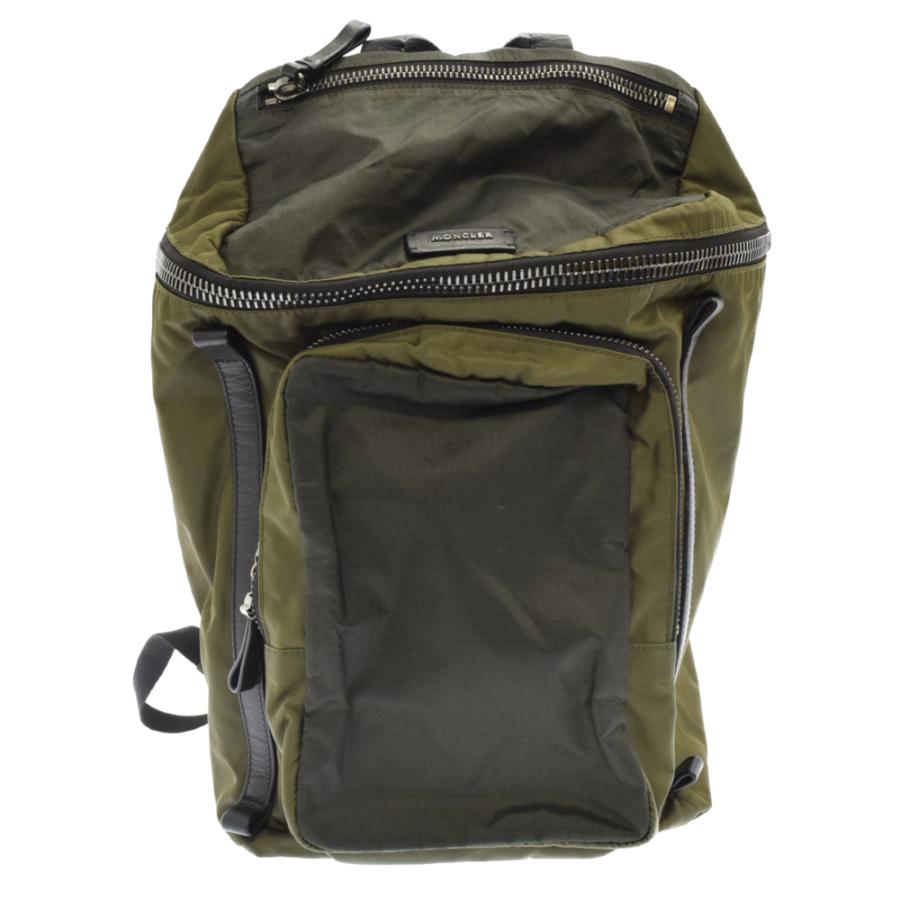 モンクレール YANNICK ZAINO ナイロンバックパック リュック カーキ