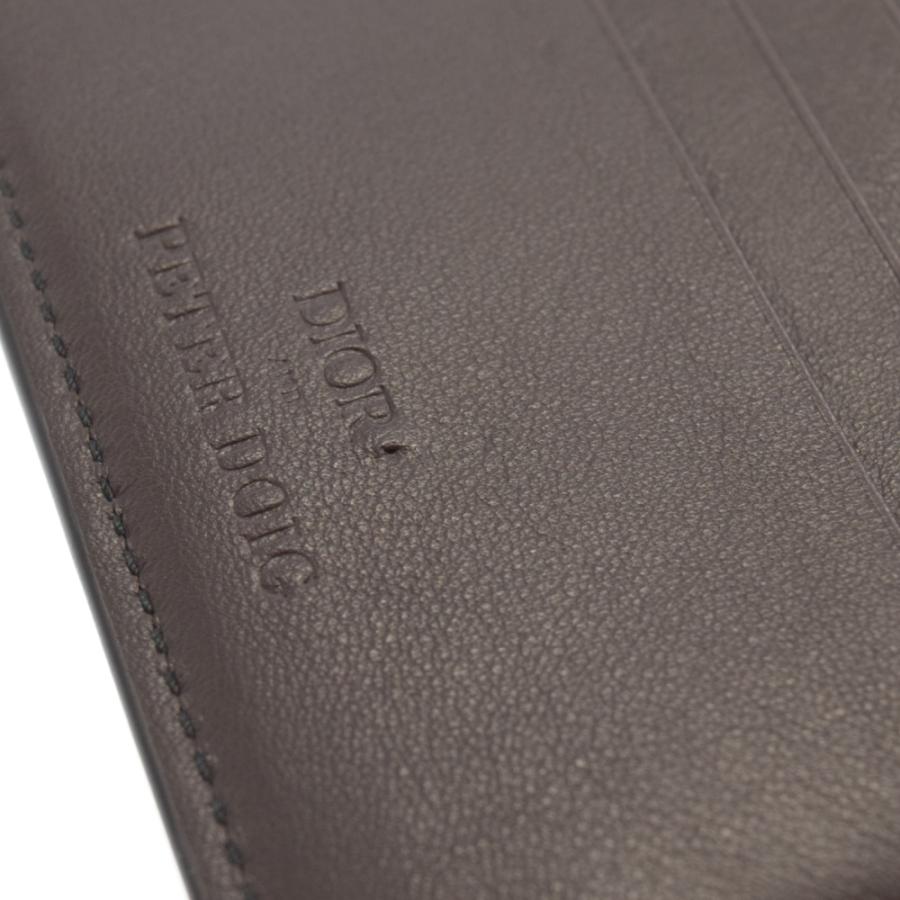 ディオール 21AW カモフラージュ柄二つ折り財布 ブラウン ディオール 21AW カモフラージュ柄二つ折り財布 ブラウン