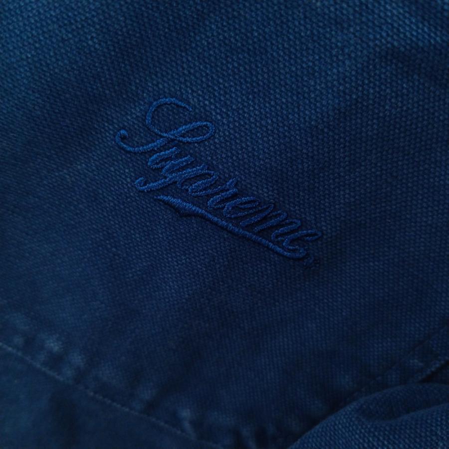 シュプリーム 19AW Script Canvas Snap Shirt スクリプト キャンバス 