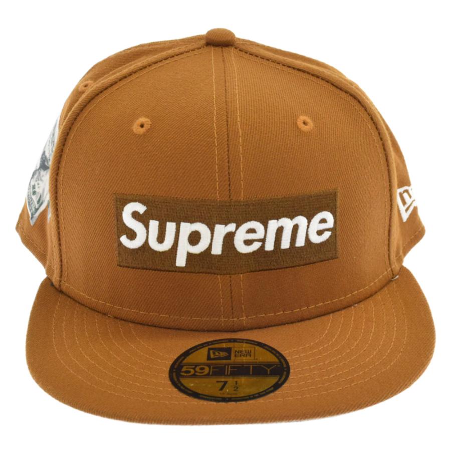 シュプリーム 22AW Money Box Logo New Era マネーボックスロゴ ニューエラキャップ ブラウン 7 1/2