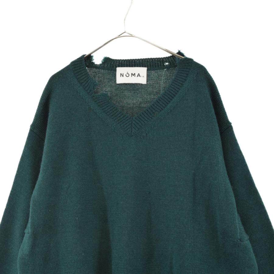 ノーマティーディー 22AW ウィズム別注 ダメージ加工 Vネック ノーマティーディー 22AW ウィズム別注 ダメージ加工 Vネック