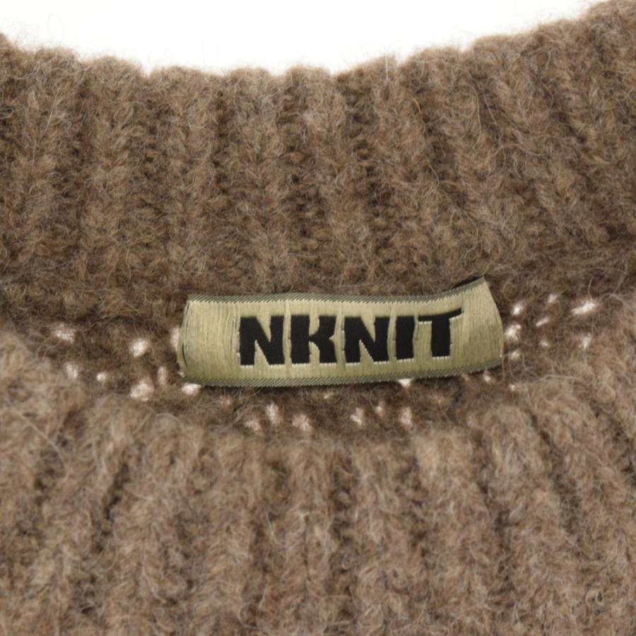 ンニット 21AW YAKU big knit ヤクニットセーター ブラウン NKNIT21AW