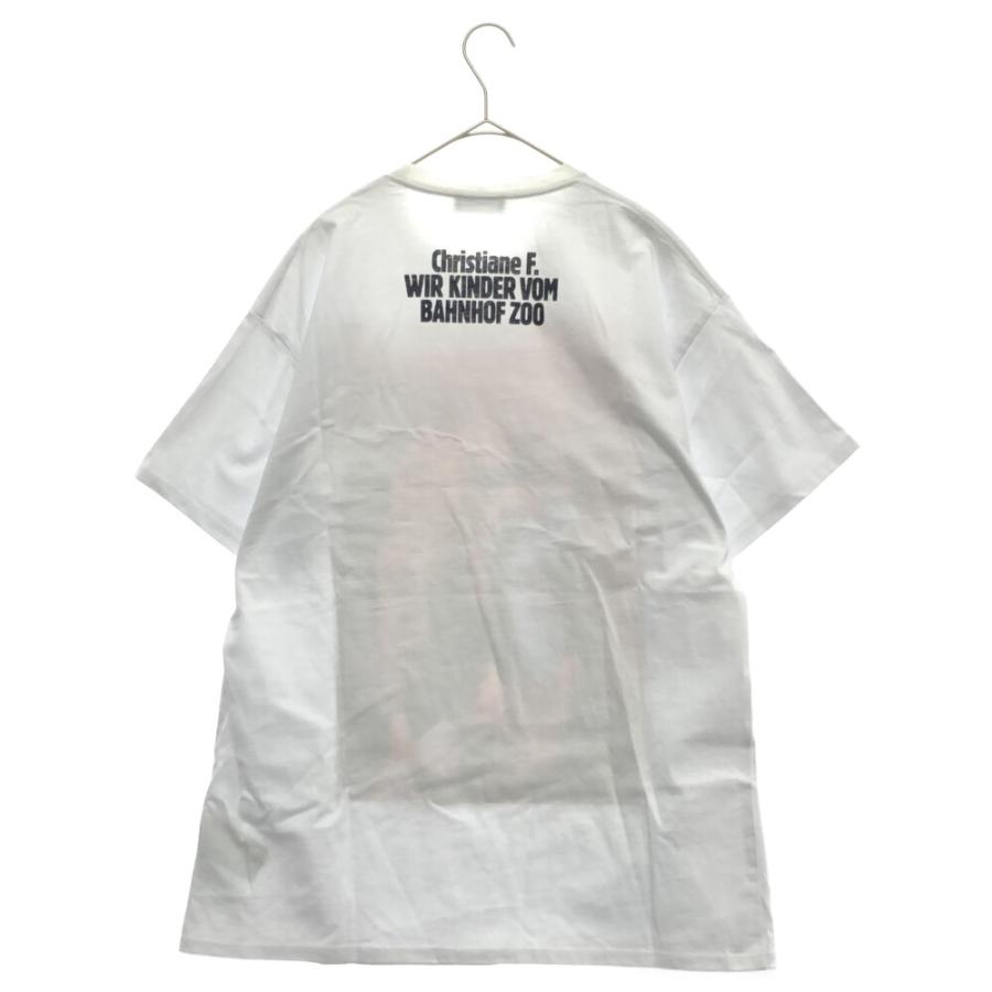 ラフシモンズ 18AW Christiane F.フォトプリント半袖Tシャツ ホワイト 