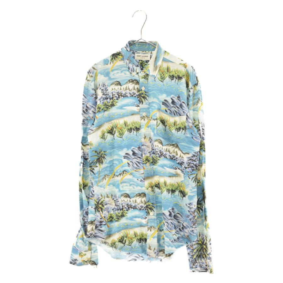 サンローランパリ 16SS エディ期 ハワイアンプリント 長袖 サンローランパリ 16SS エディ期 ハワイアンプリント 長袖