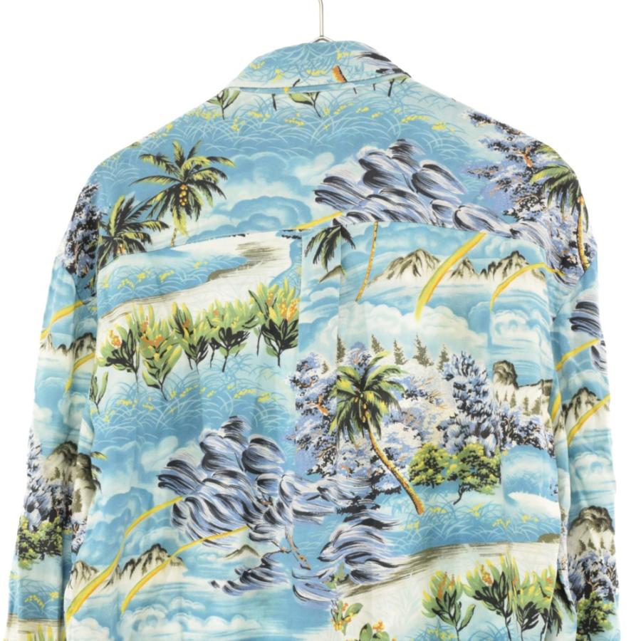 サンローランパリ 16SS エディ期 ハワイアンプリント 長袖 サンローランパリ 16SS エディ期 ハワイアンプリント 長袖