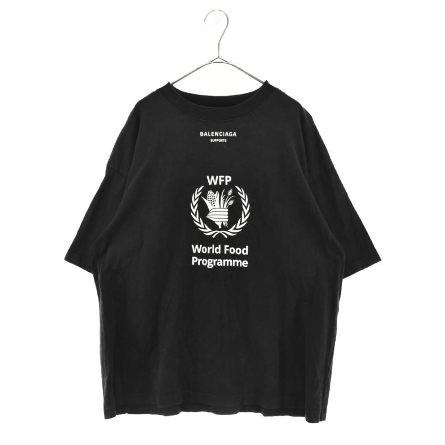 バレンシアガ 18AW 541874 TCV36 WFPロゴプリントTシャツ メンズ S