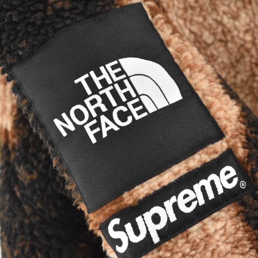 シュプリーム 21AW×THE NORTH FACE Bleached Denim Print Fleece