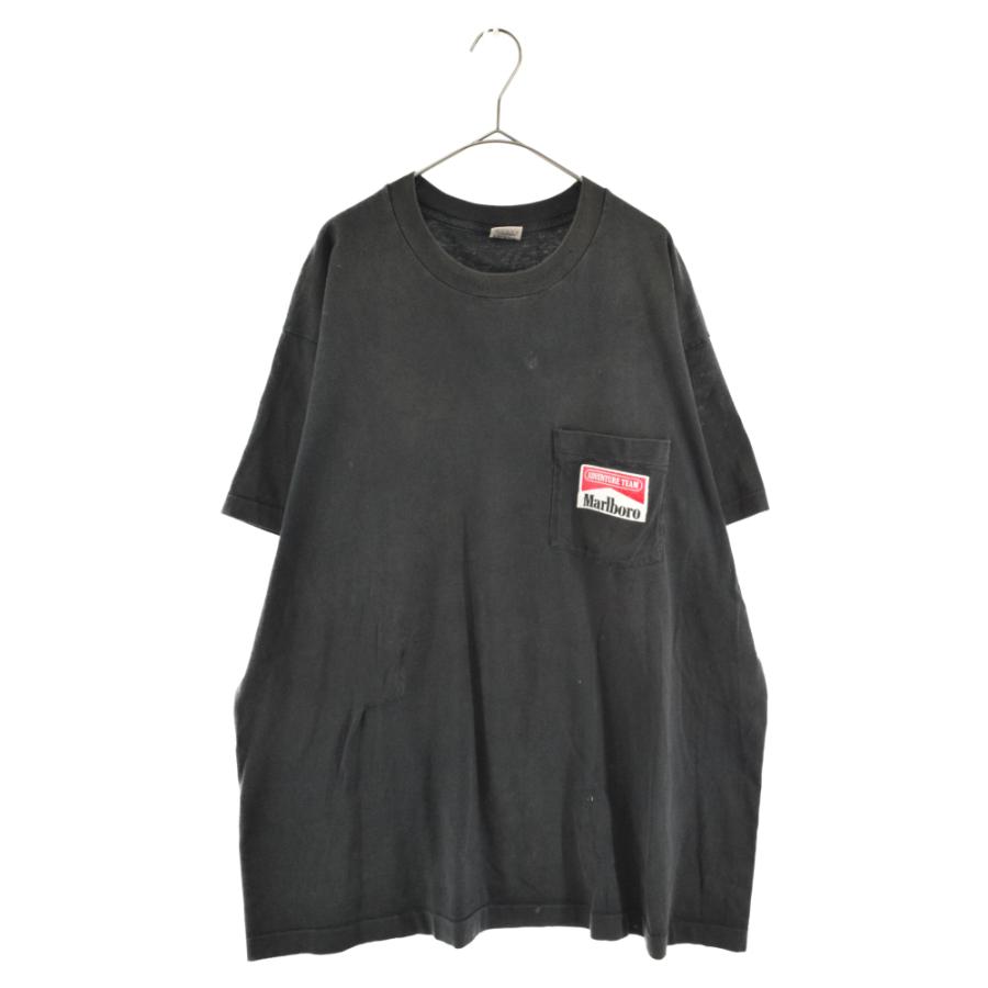 キ*オ様 【美品】古着 90s Marlboro マルボロ　スネークパス　半袖黒 古着 90s USA製 Marlboro 「Snake Pass」 スネーク ヘビ 両面