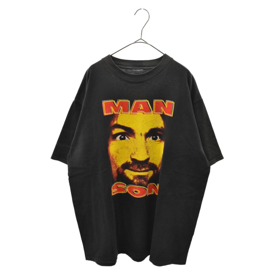 チャールズマンソン Vintage Tシャツ 90s/ブラック USA トップス 