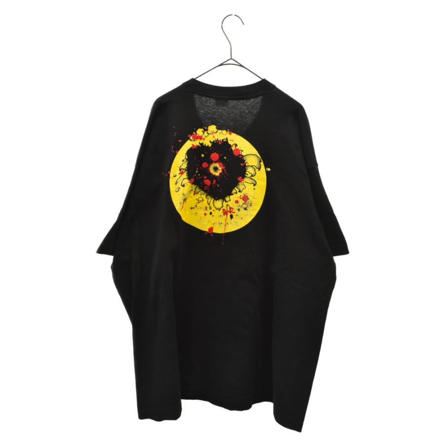 【希少】ALSTYLE ぶち抜き スマイル プリント Tシャツ ブラック S 希少】ALSTYLE ぶち抜き スマイル プリント Tシャツ ブラック S