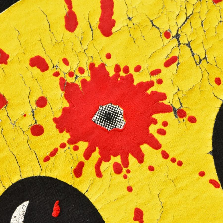 ヴィンテージ 90s ぶち抜き スマイル 半袖Tシャツ カットソー