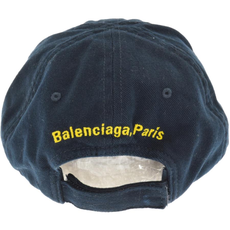 BALENCIAGA バレンシアガ FBI ロゴ刺繍 デストロイ加工 6パネル BALENCIAGA バレンシアガ FBI ロゴ刺繍 デストロイ加工 6パネル