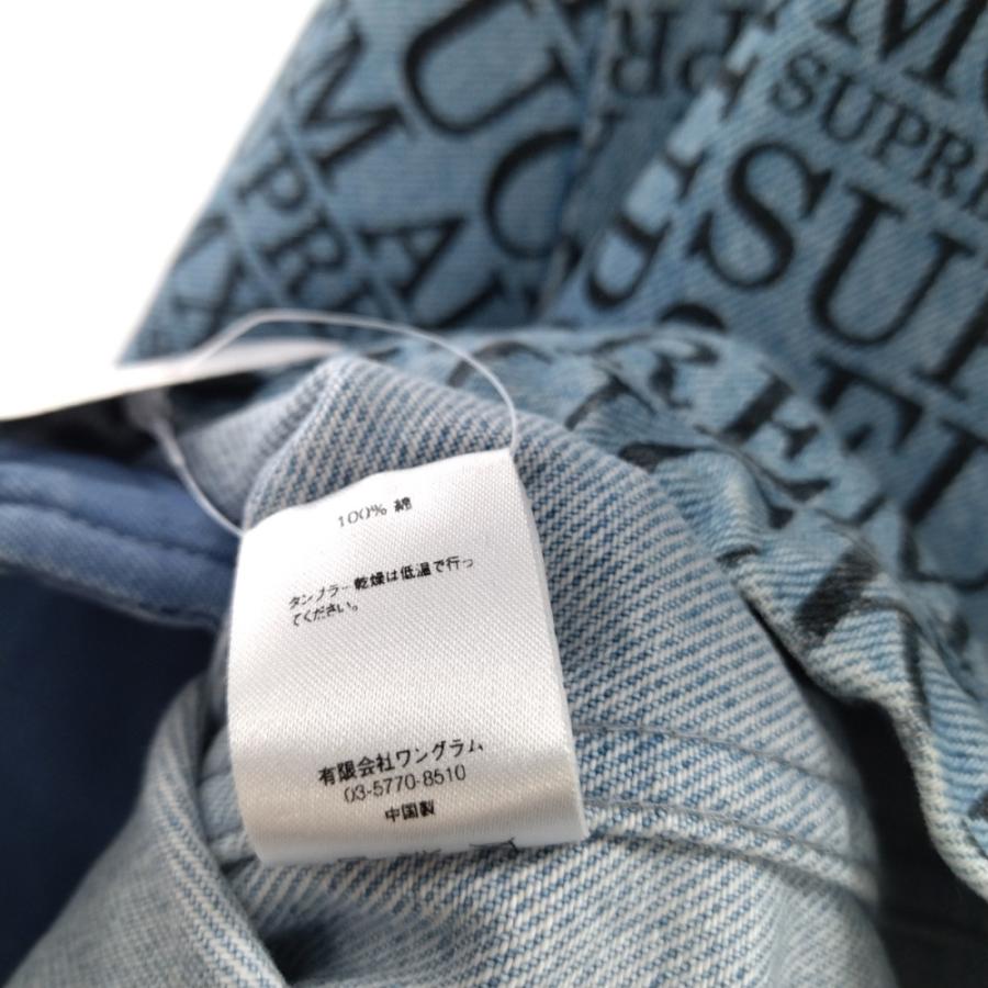 Supreme シュプリーム 15AW Fuck Em All Denim Hooded Pullover Supreme シュプリーム 15AW Fuck Em All Denim Hooded Pullover