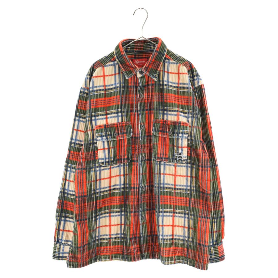 Supreme シュプリーム 22SS Corduroy Shirt Plaid コーデュロイ 長袖  