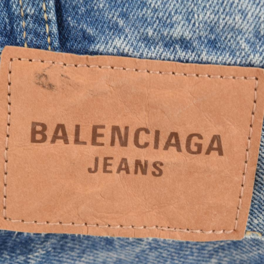 BALENCIAGA バレンシアガ 21AW バックカレッジロゴ デニム BALENCIAGA バレンシアガ 21AW バックカレッジロゴ デニム