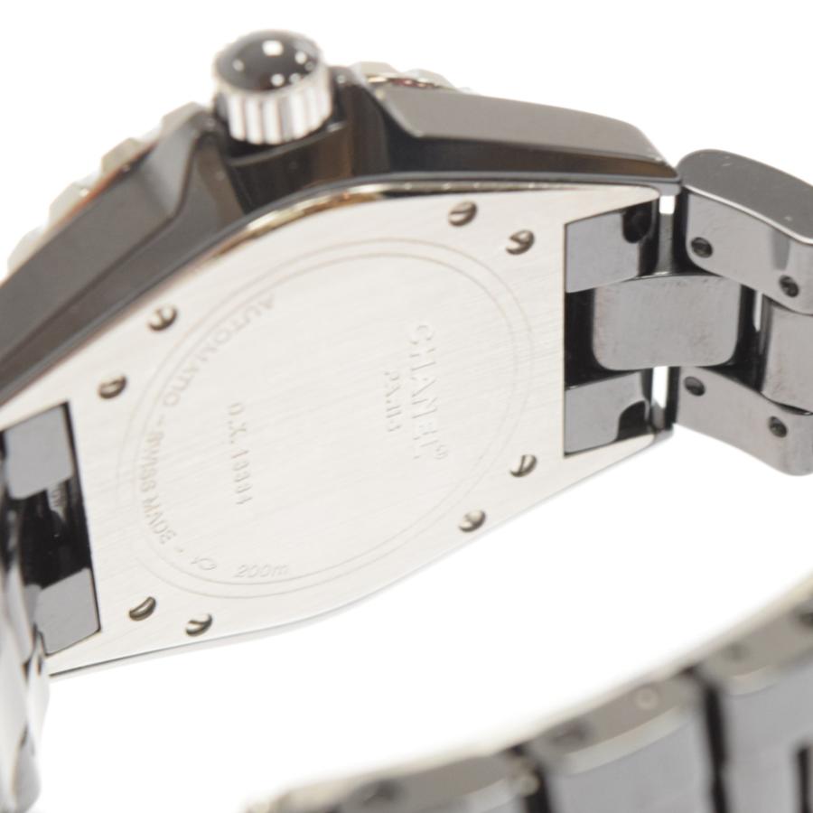 シャネル J12 12Pダイヤ 自動巻き オートマチック デイト機能 腕時計 