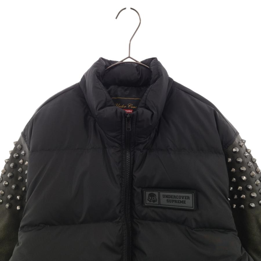 undercover supreme 袖レザーダウン Sサイズ black