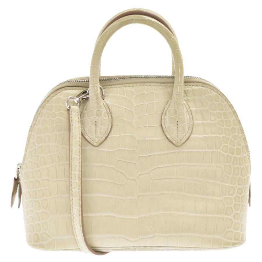 HERMES エルメス ボリード1923 ミニ べトン シルバー金具 U刻印 