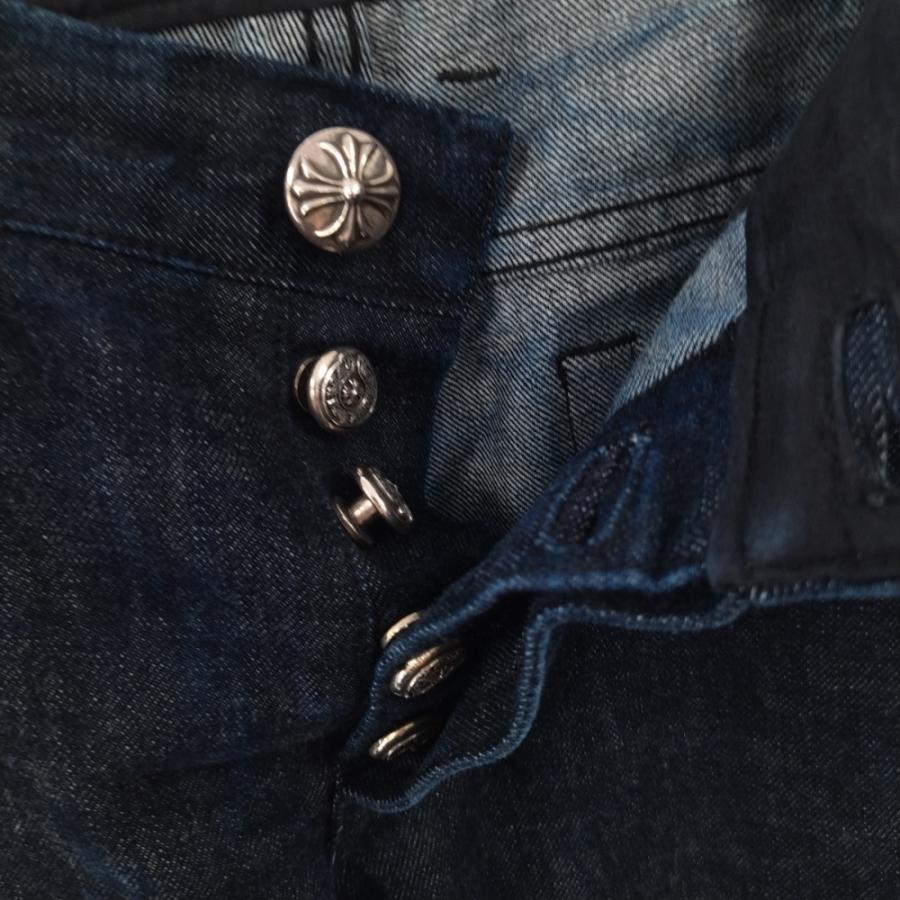 CHROME HEARTS クロムハーツ DNM PANTS CRS BTN INDIGO クロス CHROME HEARTS クロムハーツ DNM PANTS CRS BTN INDIGO クロス