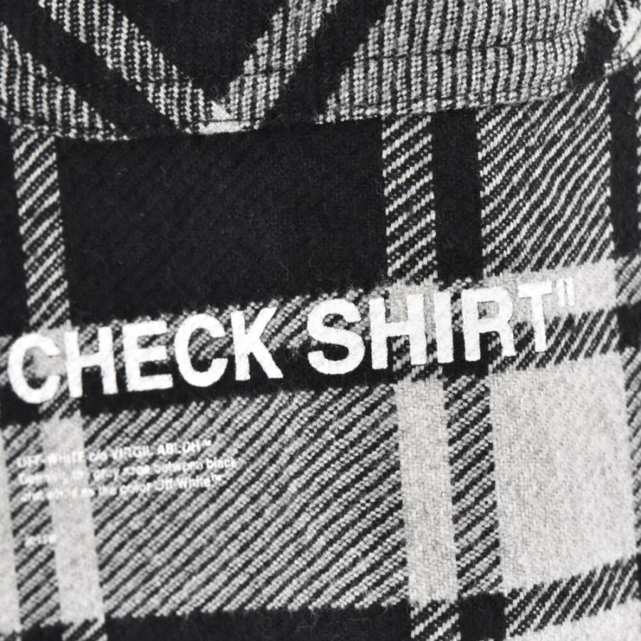 OFF-WHITE オフホワイト 18AW Quote Flannel Shirt クオートフランネル 