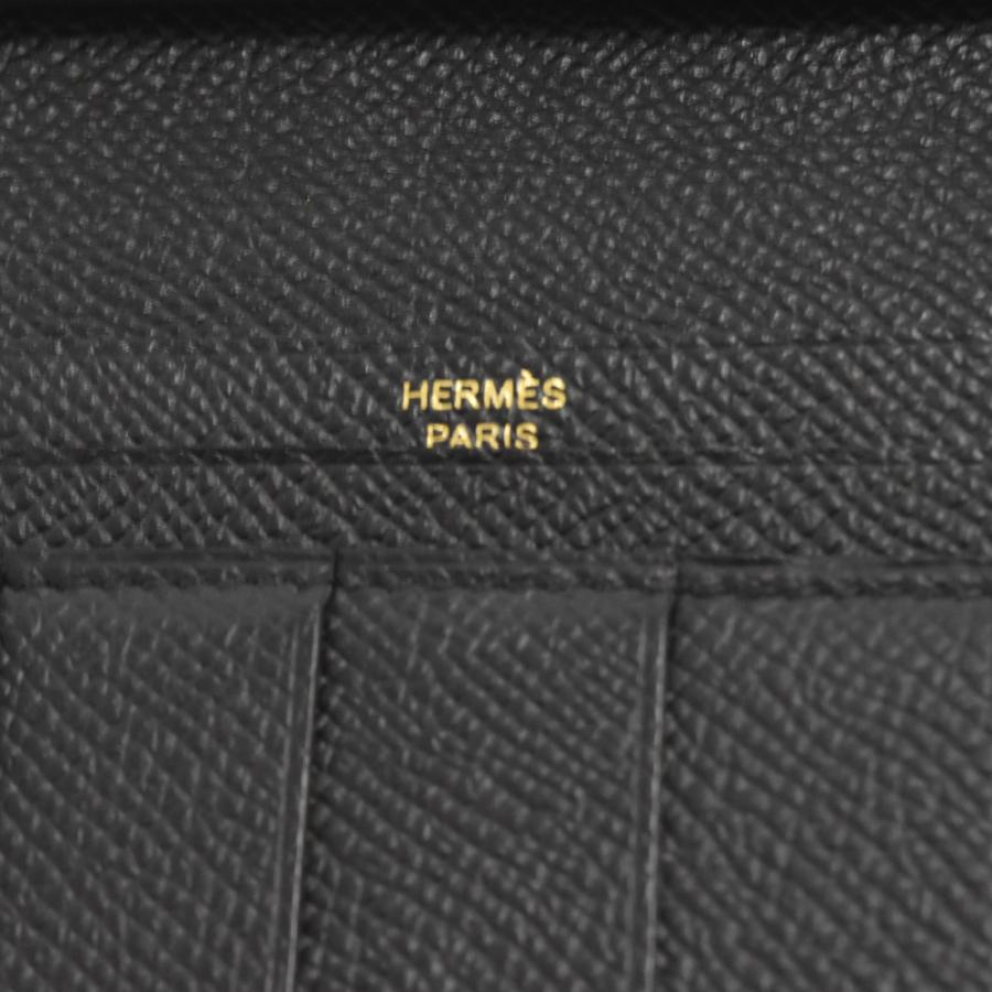 HERMES エルメス ベアンスフレ 長財布 エプソン ゴールド金具 Y刻印 ブラック｜shopbring｜06