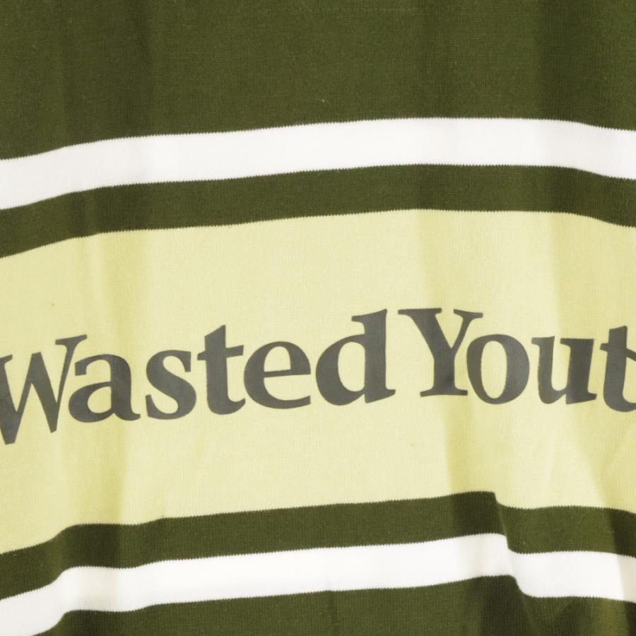 WASTED YOUTH ウェイステッドユース Rugby Shirt ロゴプリントラガー