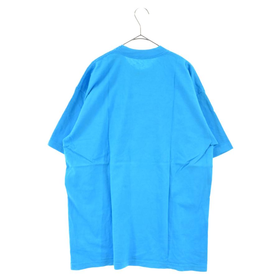 VERDY ベルディ BEAMS原宿 RISE ABOVEプリント半袖Tシャツ ブルー 