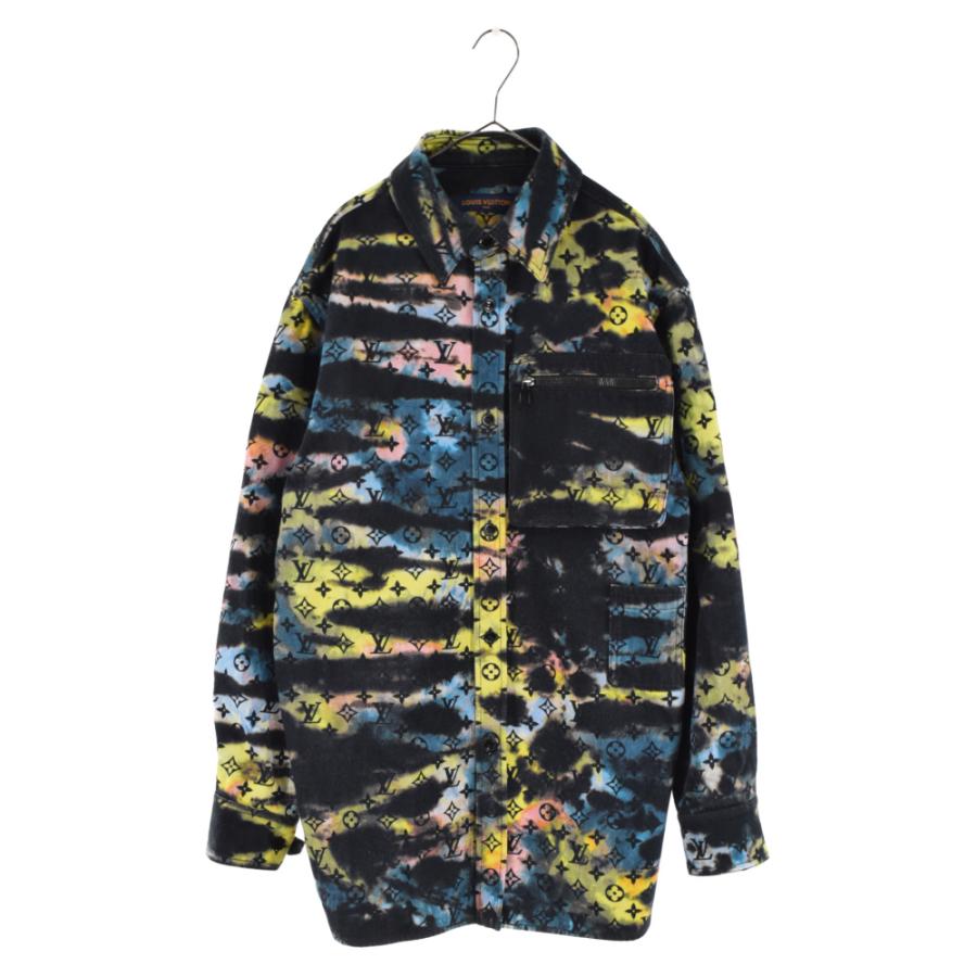 LOUIS VUITTON ルイヴィトン 21AW モノグラムタイダイデニム長袖シャツ 