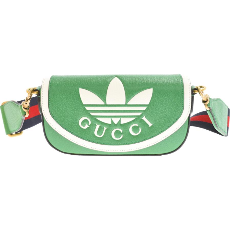 GUCCI グッチ ×ADIDAS Mini Bag アディダス レザー ミニバッグ GUCCI グッチ ×ADIDAS Mini Bag アディダス レザー ミニバッグ