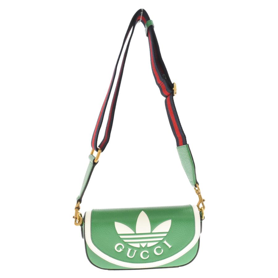 GUCCI グッチ ×ADIDAS Mini Bag アディダス レザー ミニバッグ GUCCI グッチ ×ADIDAS Mini Bag アディダス レザー ミニバッグ