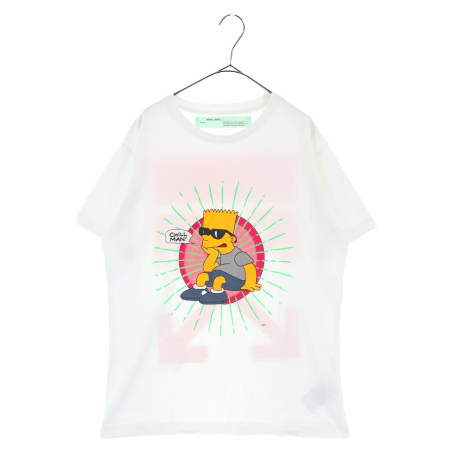 オフホワイト 19SS バート グラスィズ スキニー 半袖Tシャツ プリント 