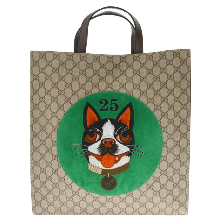 GUCCI グッチ GG SupremeBosco Tote Bag GGスプリーム ボスコ DOG パッチ 2Way トートバッグ