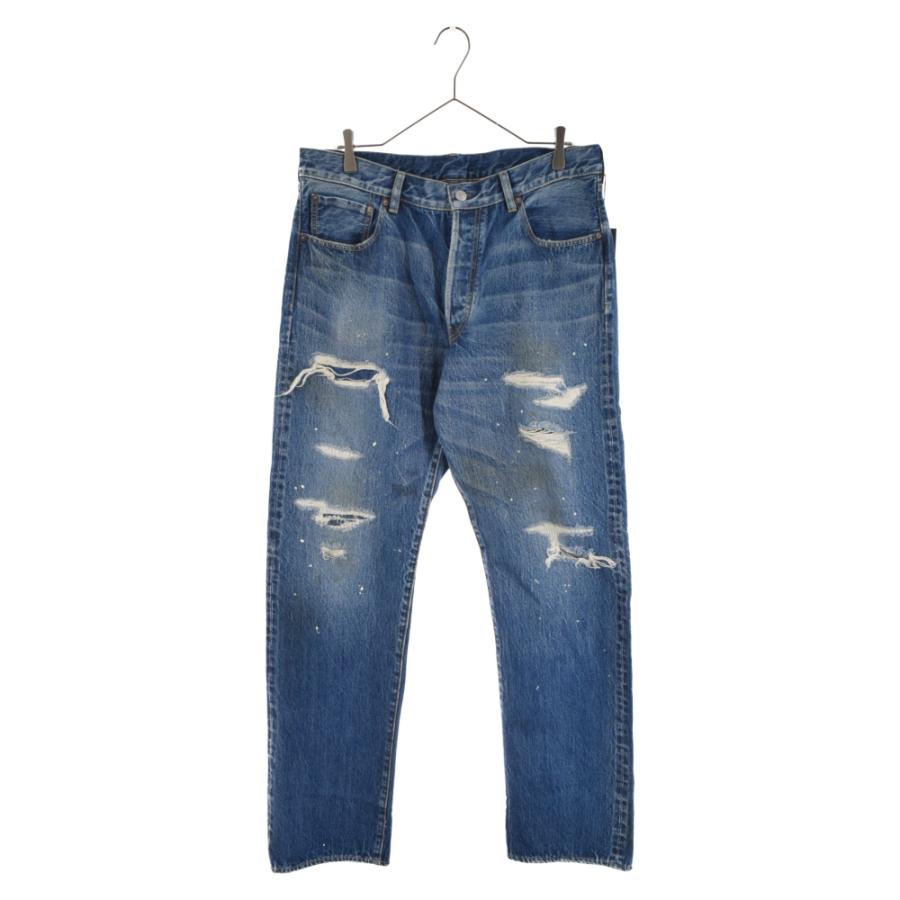 MINEDENIM マインデニム L.Straight 5pocket USS ダメージ加工5 