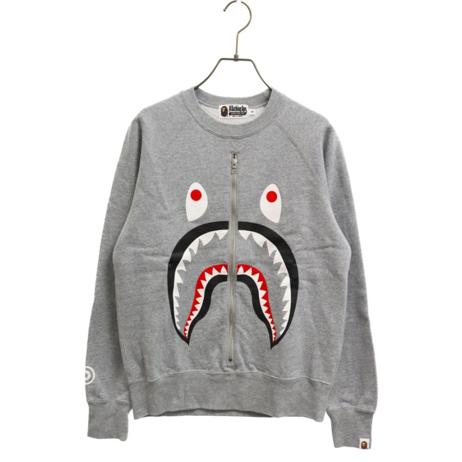 A BATHING APE アベイシングエイプ シャークフロント ジップ クルー 