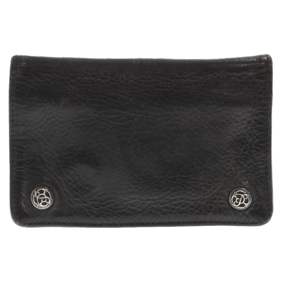 CHROME HEARTS クロムハーツ 2ZIP/2ジップ フローラルボタンレザー 