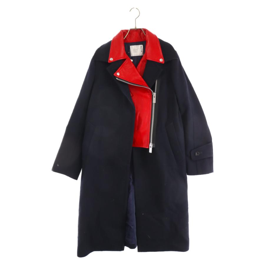 sacai Sacai サカイ 19AW ダブルライダースドッキング 再構築 sacai Sacai サカイ 19AW ダブルライダースドッキング 再構築