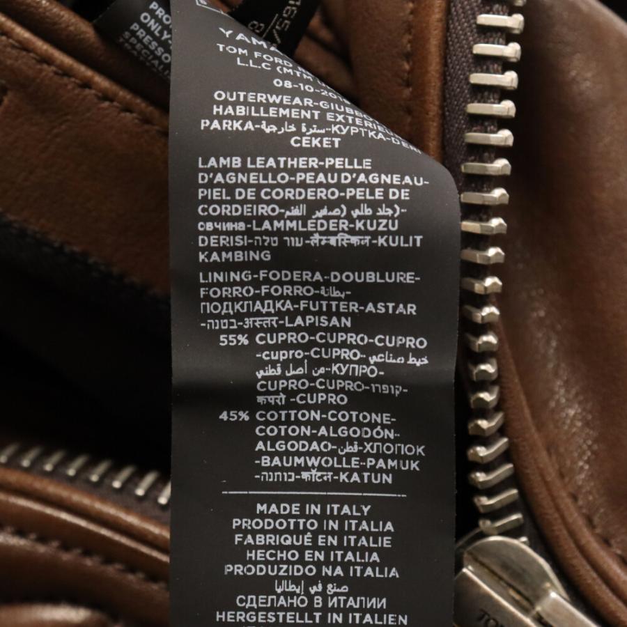 TOM FORD トムフォード レザーライダース バイカージャケット TOM FORD トムフォード レザーライダース バイカージャケット
