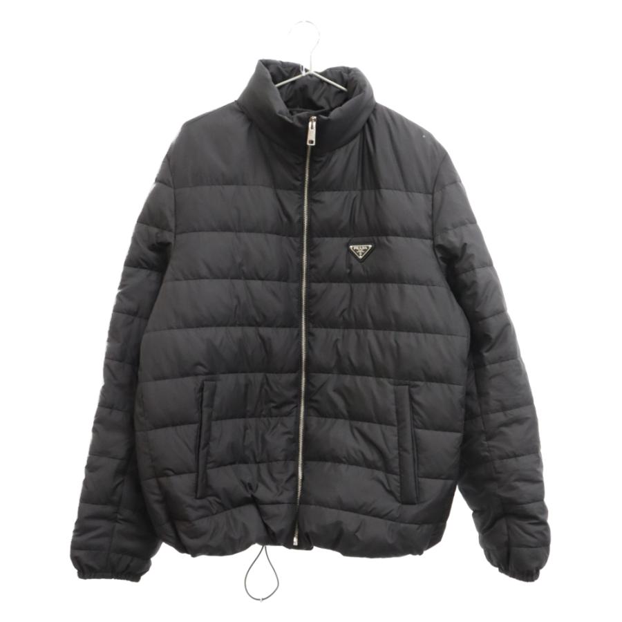 PRADA プラダ 23AW Down Jacket プレートロゴ キルティング ダウン  