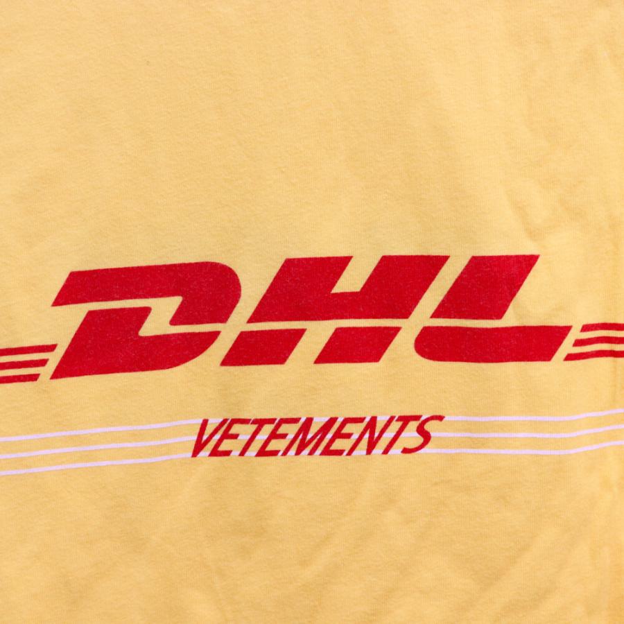 VETEMENTS ヴェトモン 18SS×DHL×ディーエイチエル ロゴプリント ダブル 