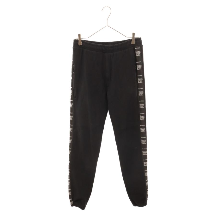 VETEMENTS ヴェトモン 18SS サイドテープロゴスウェットロングパンツ 