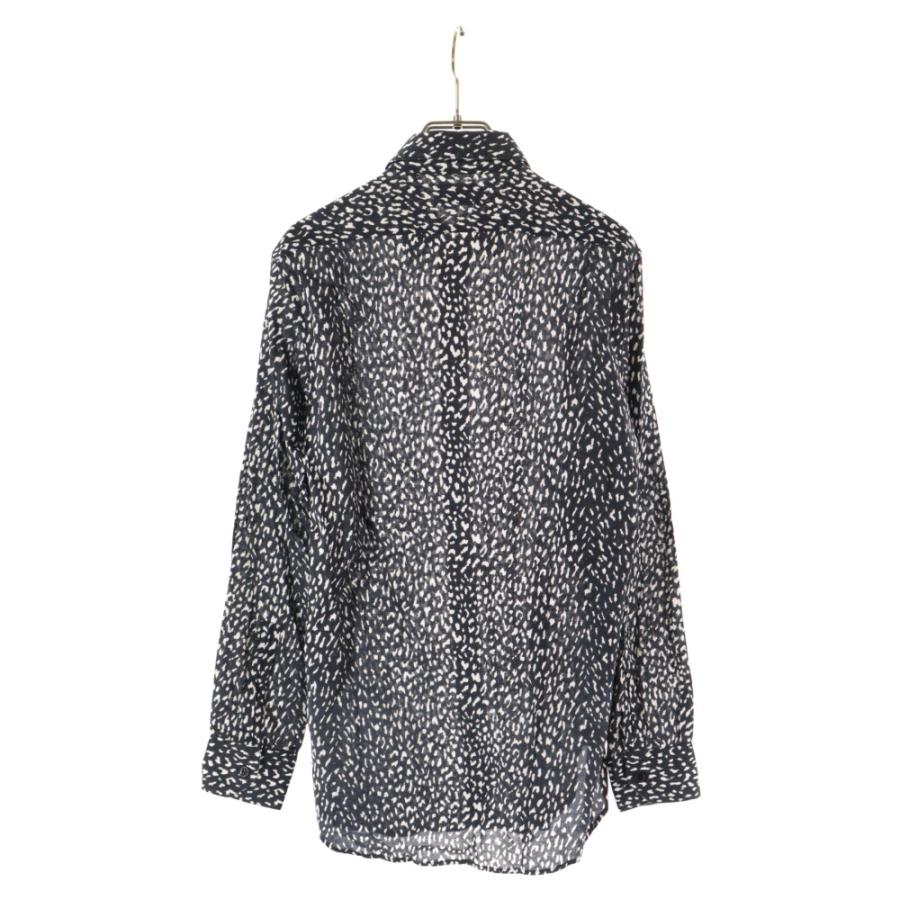 サンローランパリ 13AW エディ期 Leopard Shirt ベイビーキャット