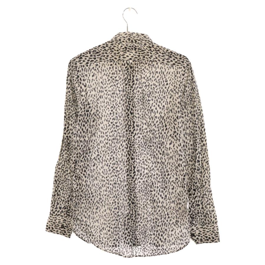 サンローランパリ 13AW エディ期 Leopard Shirt ベイビーキャット 