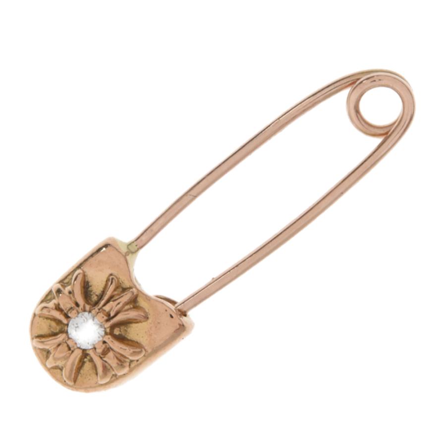CHROME HEARTS クロムハーツ 22K SAFETY PIN S 1DIA/22Kスモール CHROME HEARTS クロムハーツ 22K SAFETY PIN S 1DIA/22Kスモール