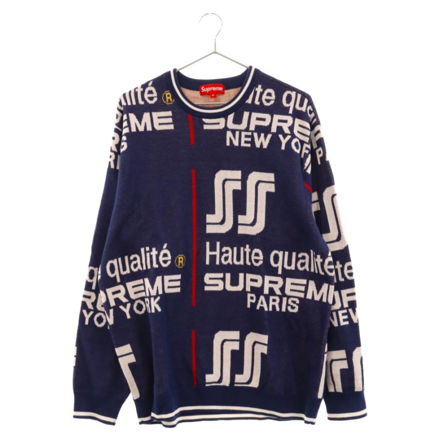 Supreme SUPREME シュプリーム 20SS Qualite Sweater 総柄クルーネック 