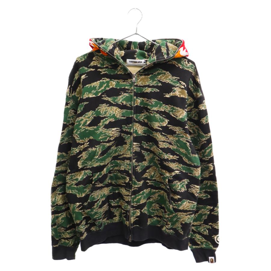 A BATHING APE アベイシングエイプ TIGER CAMO FULL ZIP HOODIE 