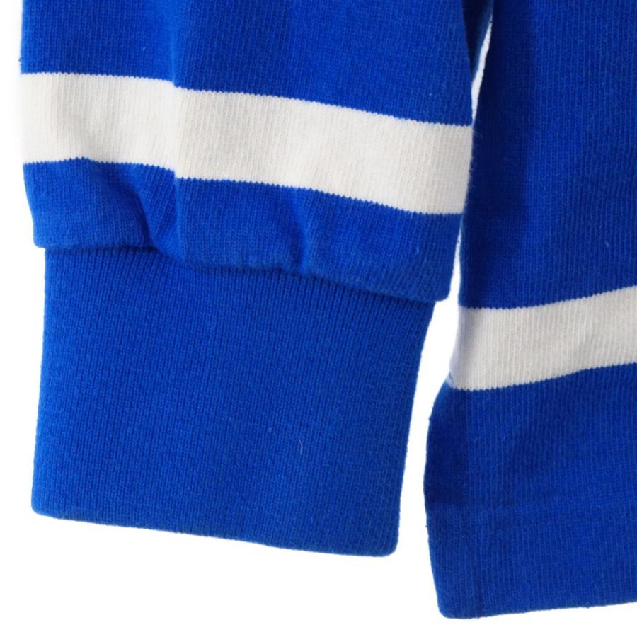お買得ケース購入 SUPREME シュプリーム 16AW Striped Rugby ストライプ ラガーシャツ 長袖ポロシャツ ブルー/ホワイト