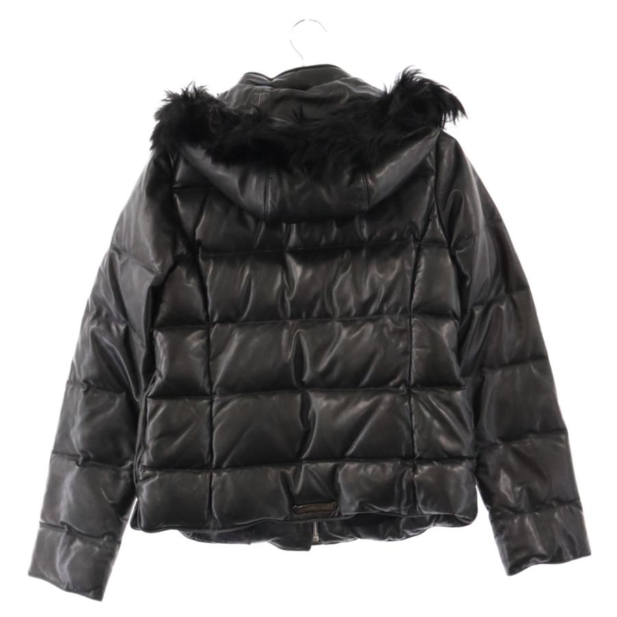 CHROME HEARTS クロムハーツ ファーフード オールレザーダウン CHROME HEARTS クロムハーツ ファーフード オールレザーダウン