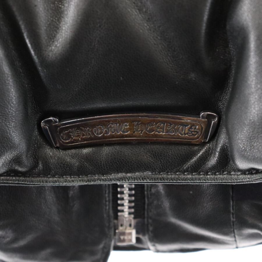 CHROME HEARTS クロムハーツ ファーフード オールレザーダウン CHROME HEARTS クロムハーツ ファーフード オールレザーダウン
